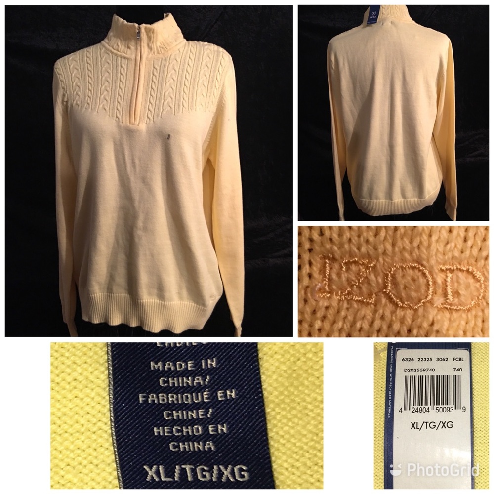 Izod sweater yellow